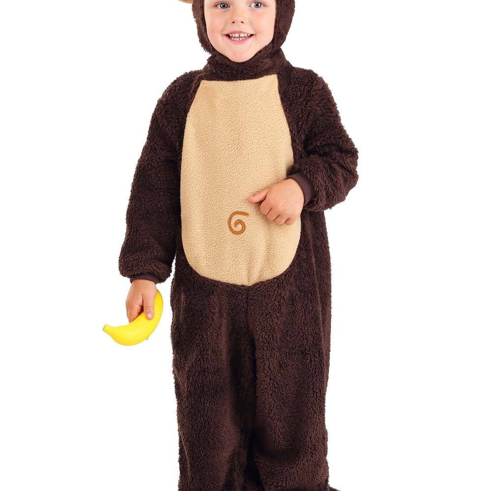 Adorable Brown Monkey Kids Costume